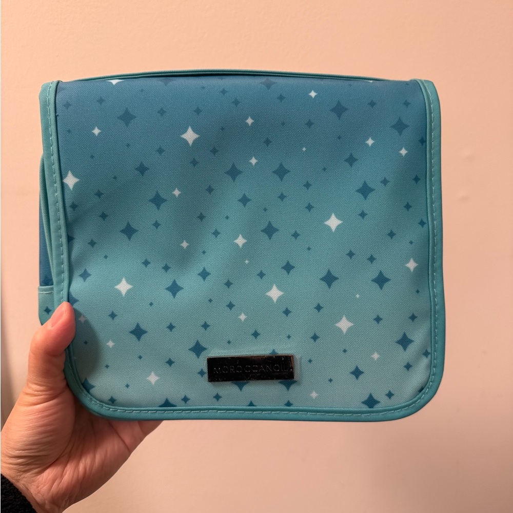 Moroccanoil Teal Starry Cosmetic Bag